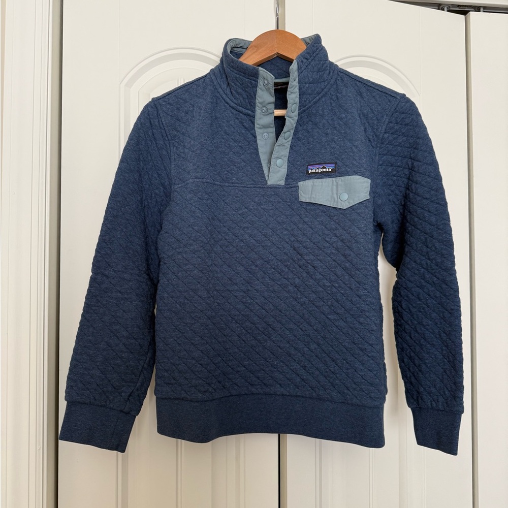 Patagonia W’s Cotton Quilt Snap-T Pullover in Blue / S